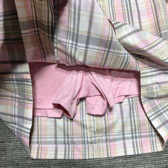 Izod Skorts Women's Size 16 Pink Plaid Golf Classix Cool FX - Picture 8 of 13